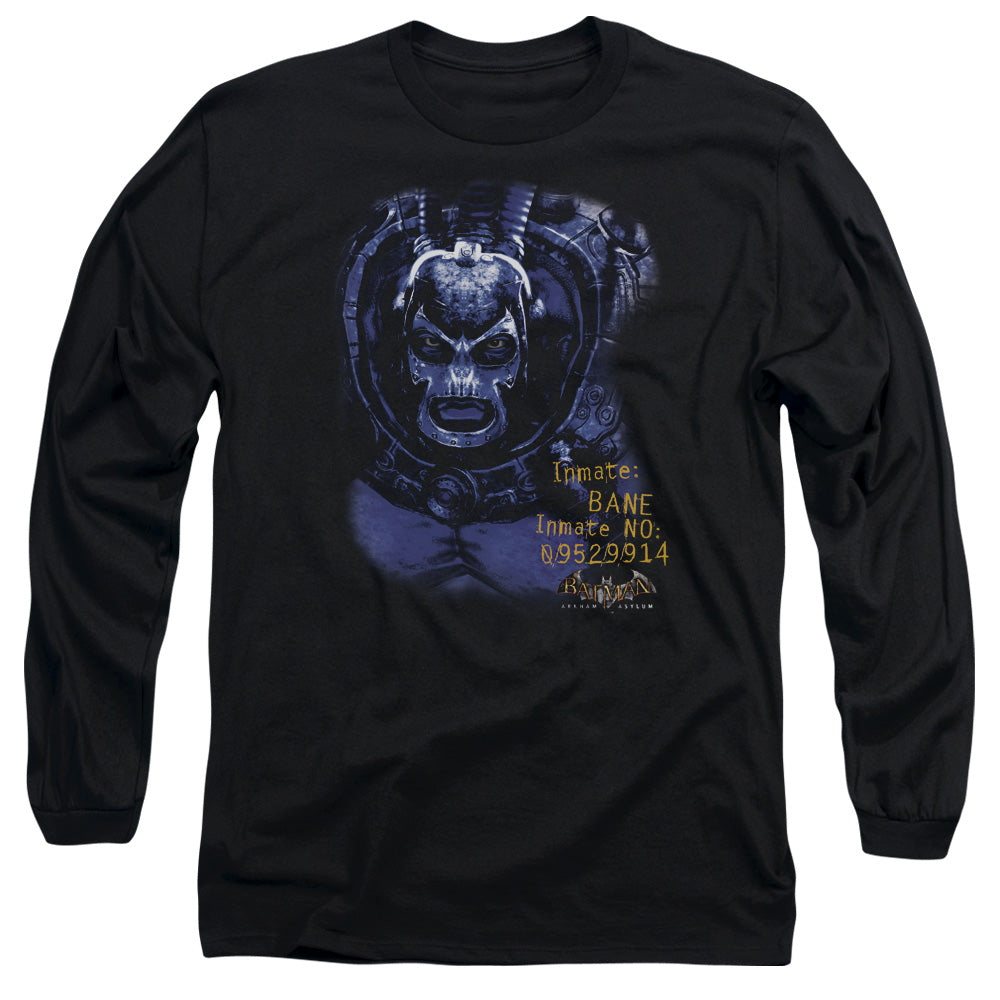 AN OFFCIALLY LICENSED BATMAN AA ARKHAM BANE MEN'S LONG SLEEVE T-SHIRT BLACK