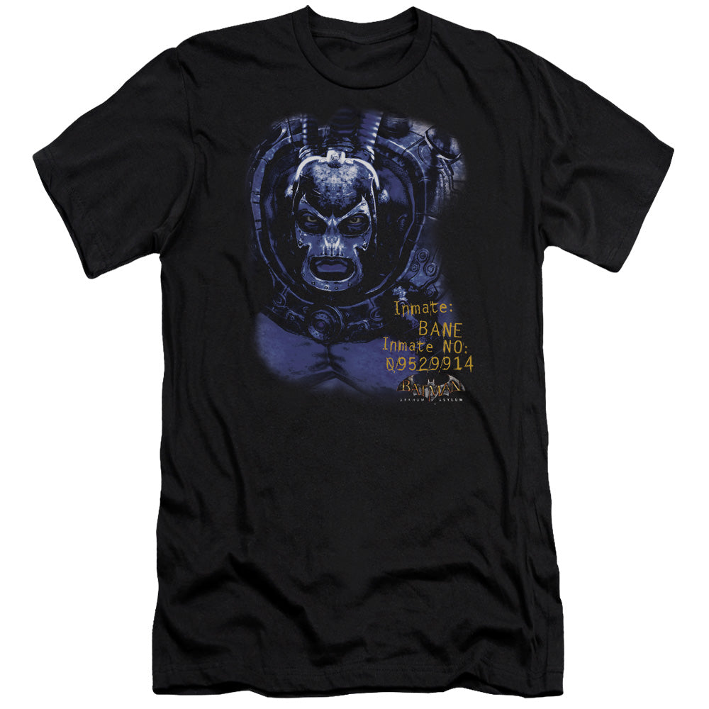 AN OFFCIALLY LICENSED BATMAN AA ARKHAM BANE MEN'S PREMIUM SLIM FIT T-SHIRT BLACK
