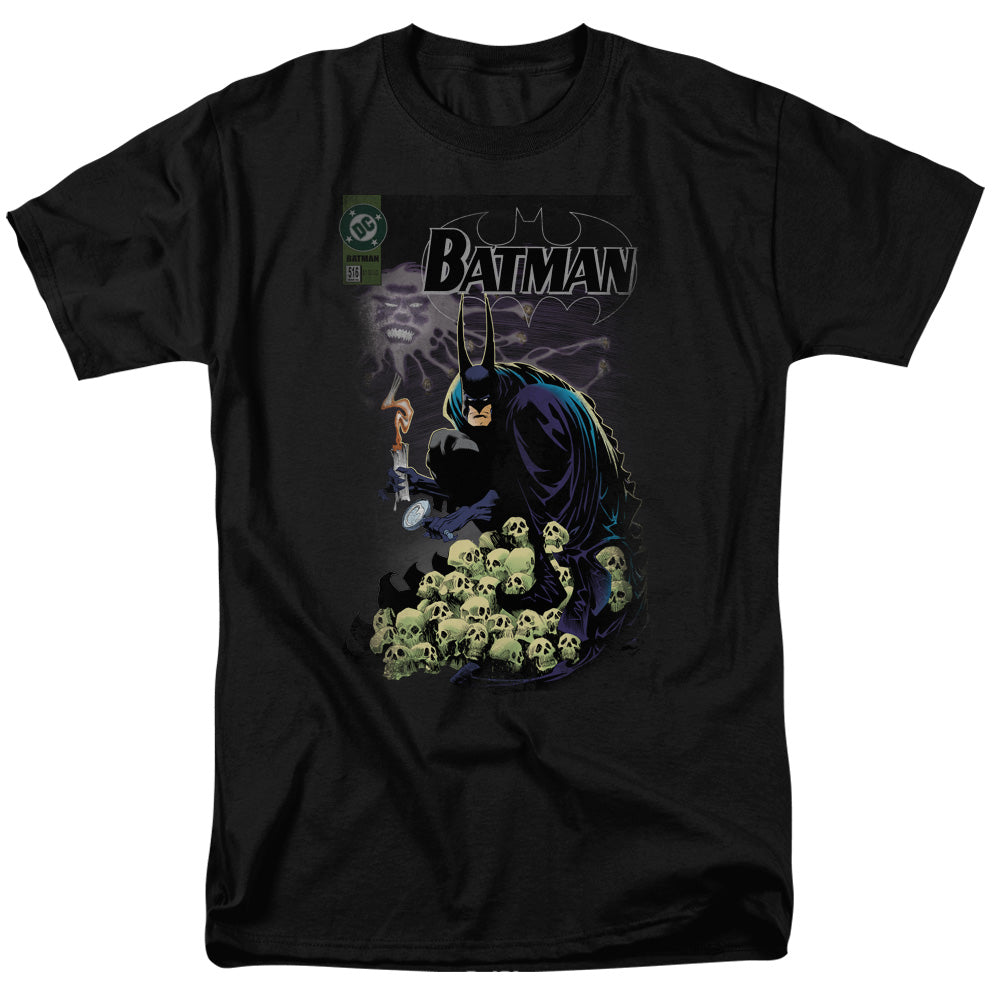 AN OFFCIALLY LICENSED BATMAN COVER #516 MEN'S REGULAR FIT T-SHIRT BLACK