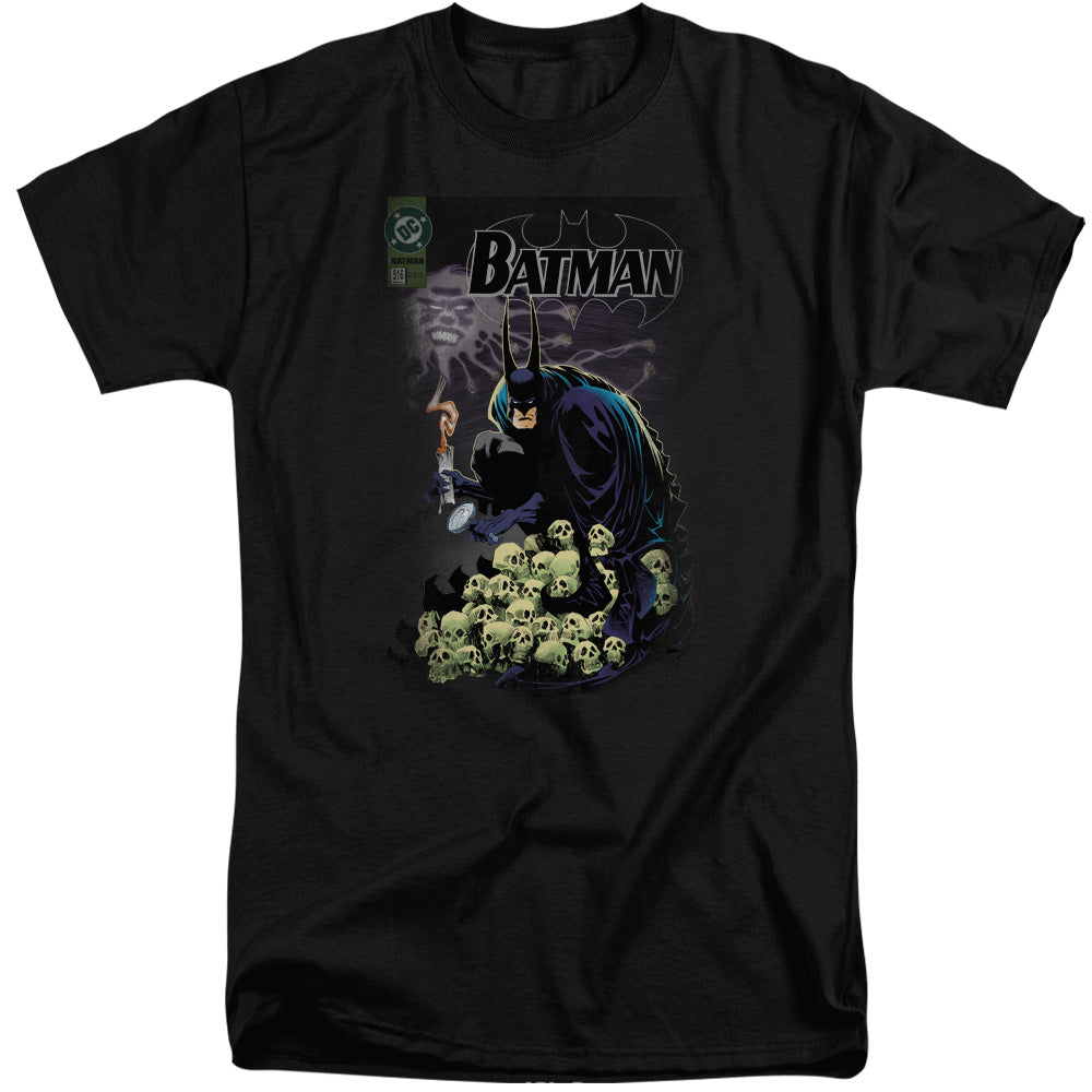 AN OFFCIALLY LICENSED BATMAN COVER #516 MEN'S TALL FIT T-SHIRT BLACK