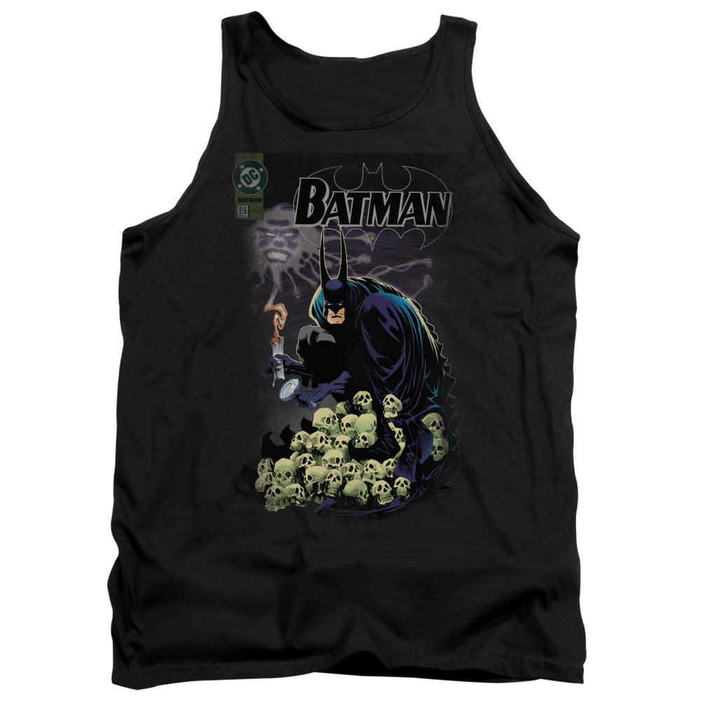 AN OFFCIALLY LICENSED BATMAN COVER #516 ADULT UNISEX TANK TOP BLACK