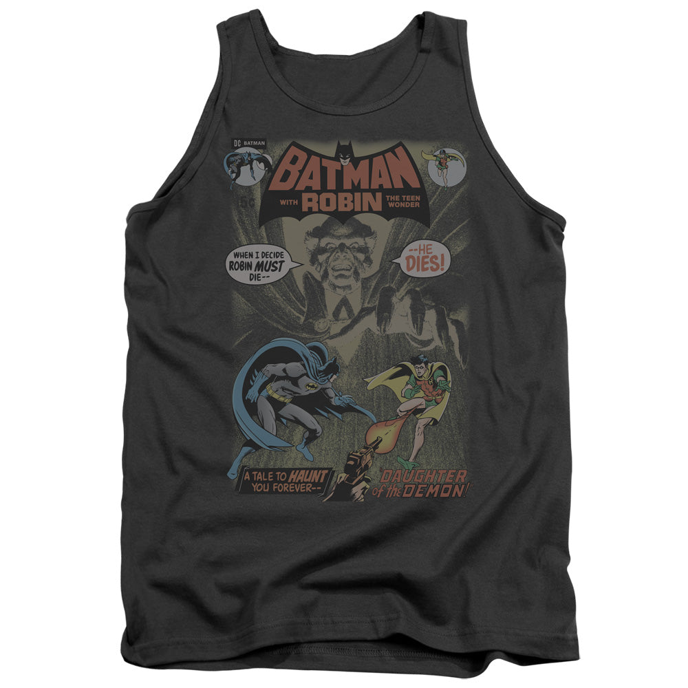 AN OFFCIALLY LICENSED BATMAN #232 COVER ADULT UNISEX TANK TOP CHARCOAL