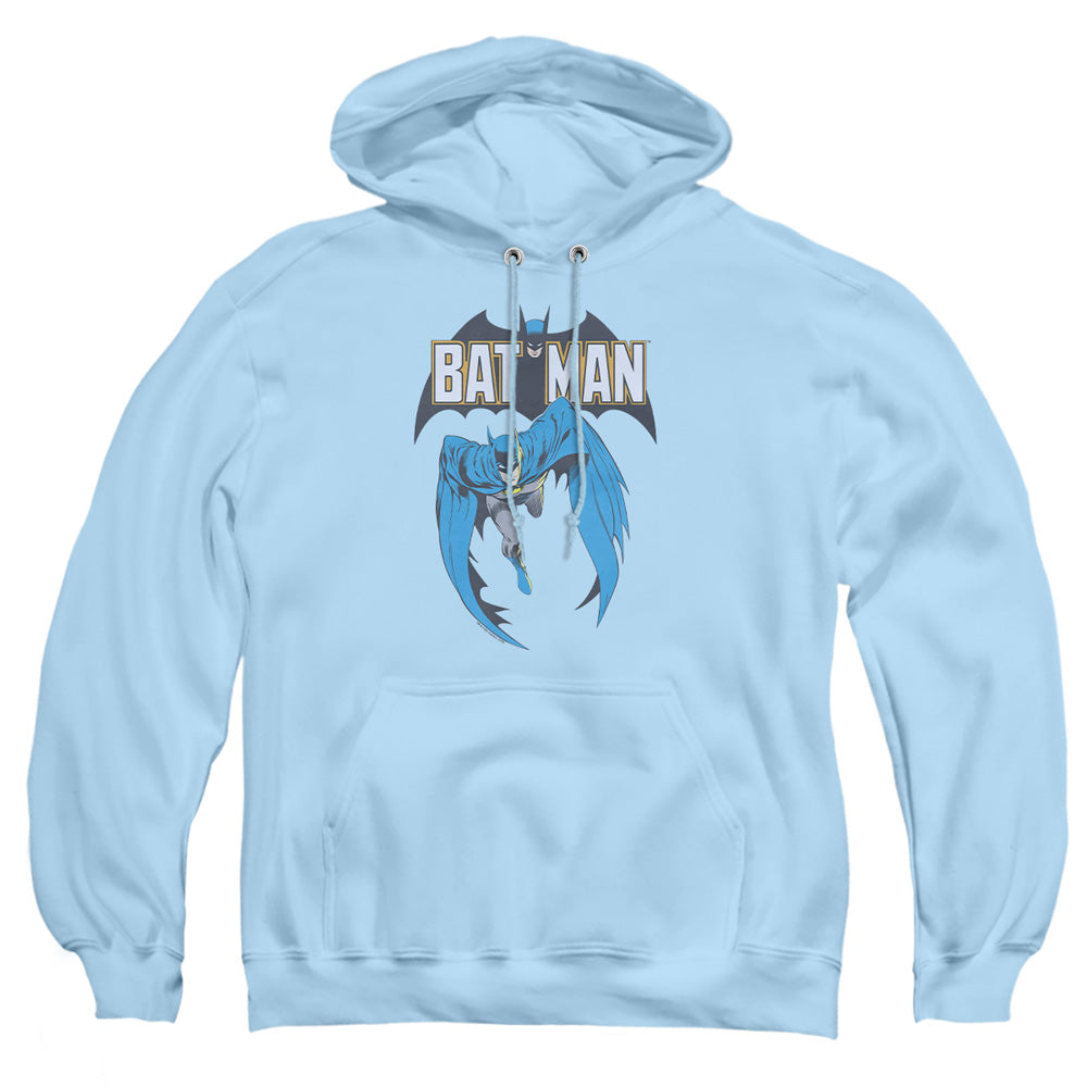 AN OFFCIALLY LICENSED BATMAN BATMAN #241 COVER ADULT UNISEX PULLOVER HOODIE LIGHT BLUE