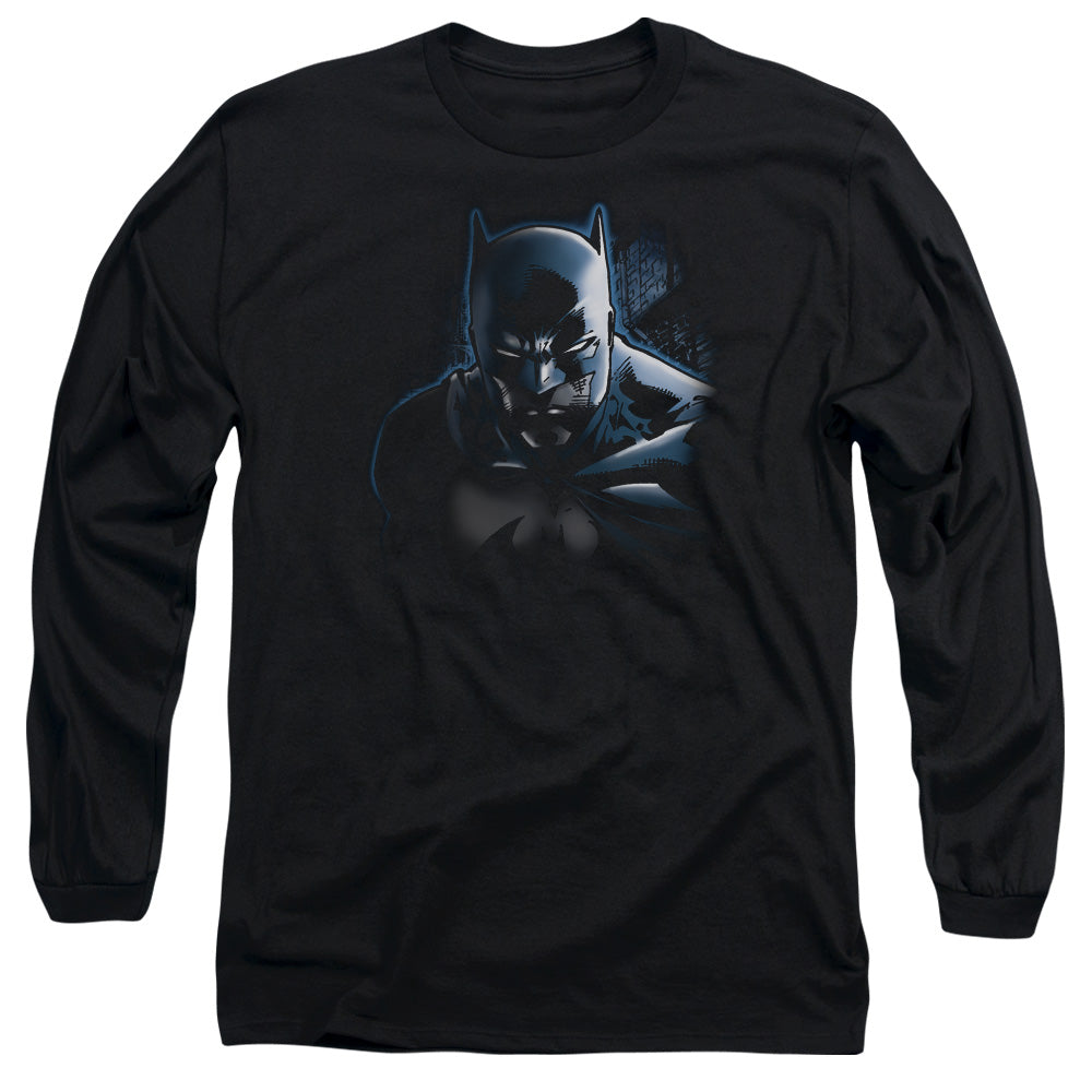AN OFFCIALLY LICENSED BATMAN DONT MESS WITH THE BAT MEN'S LONG SLEEVE T-SHIRT BLACK