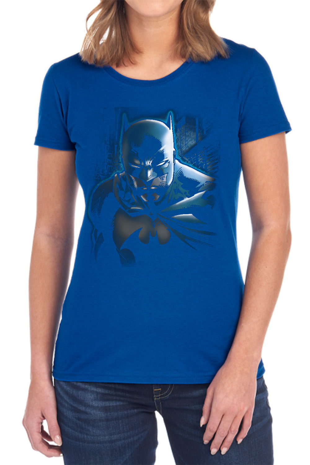 AN OFFCIALLY LICENSED BATMAN DONT MESS WITH THE BAT WOMEN'S REGULAR FIT T-SHIRT BLACK