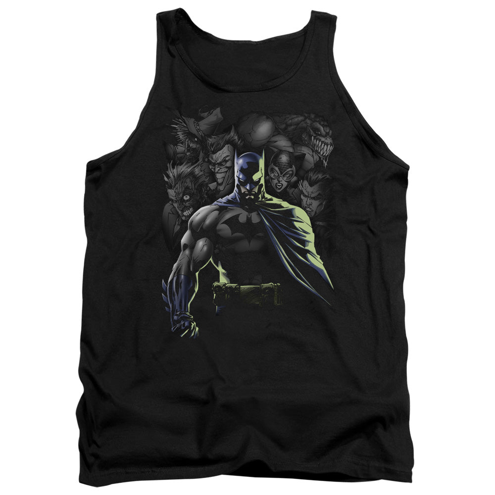 AN OFFCIALLY LICENSED BATMAN VILLAINS UNLEASHED ADULT UNISEX TANK TOP BLACK