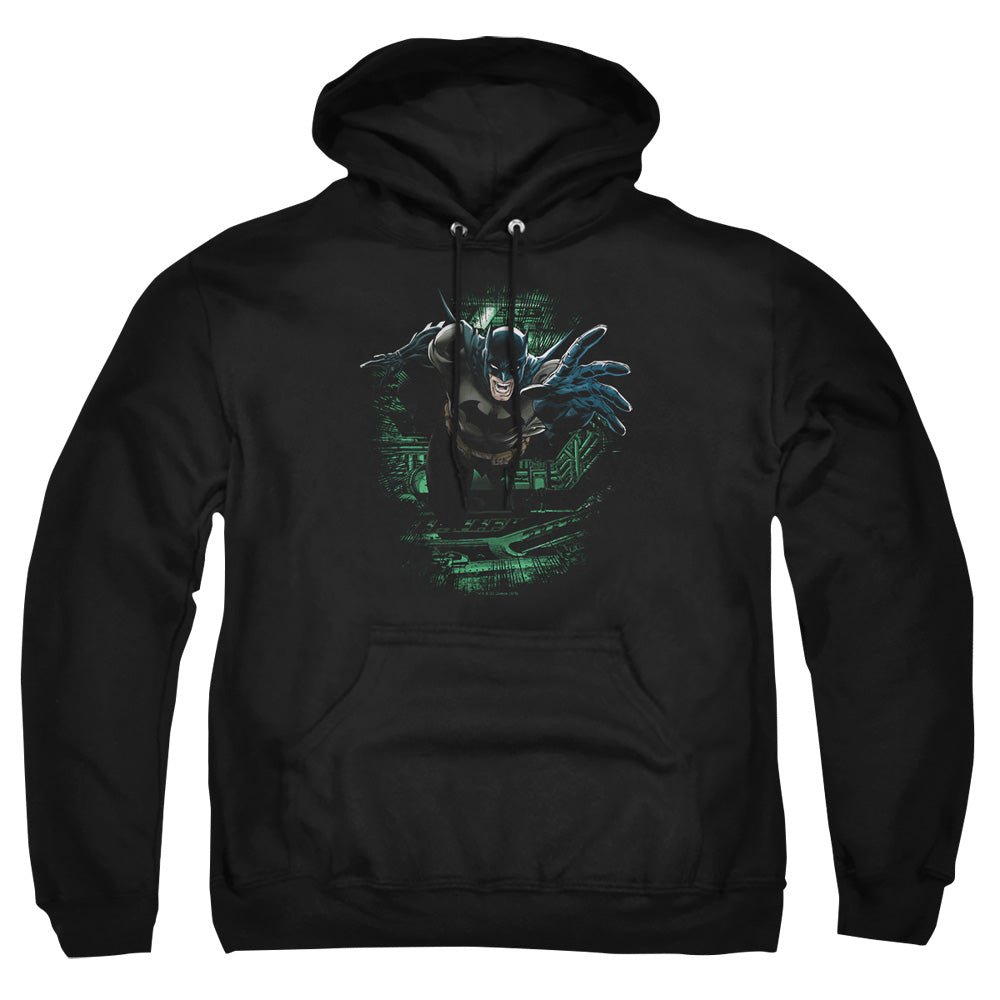 AN OFFCIALLY LICENSED BATMAN SURPRISE ADULT UNISEX PULLOVER HOODIE BLACK