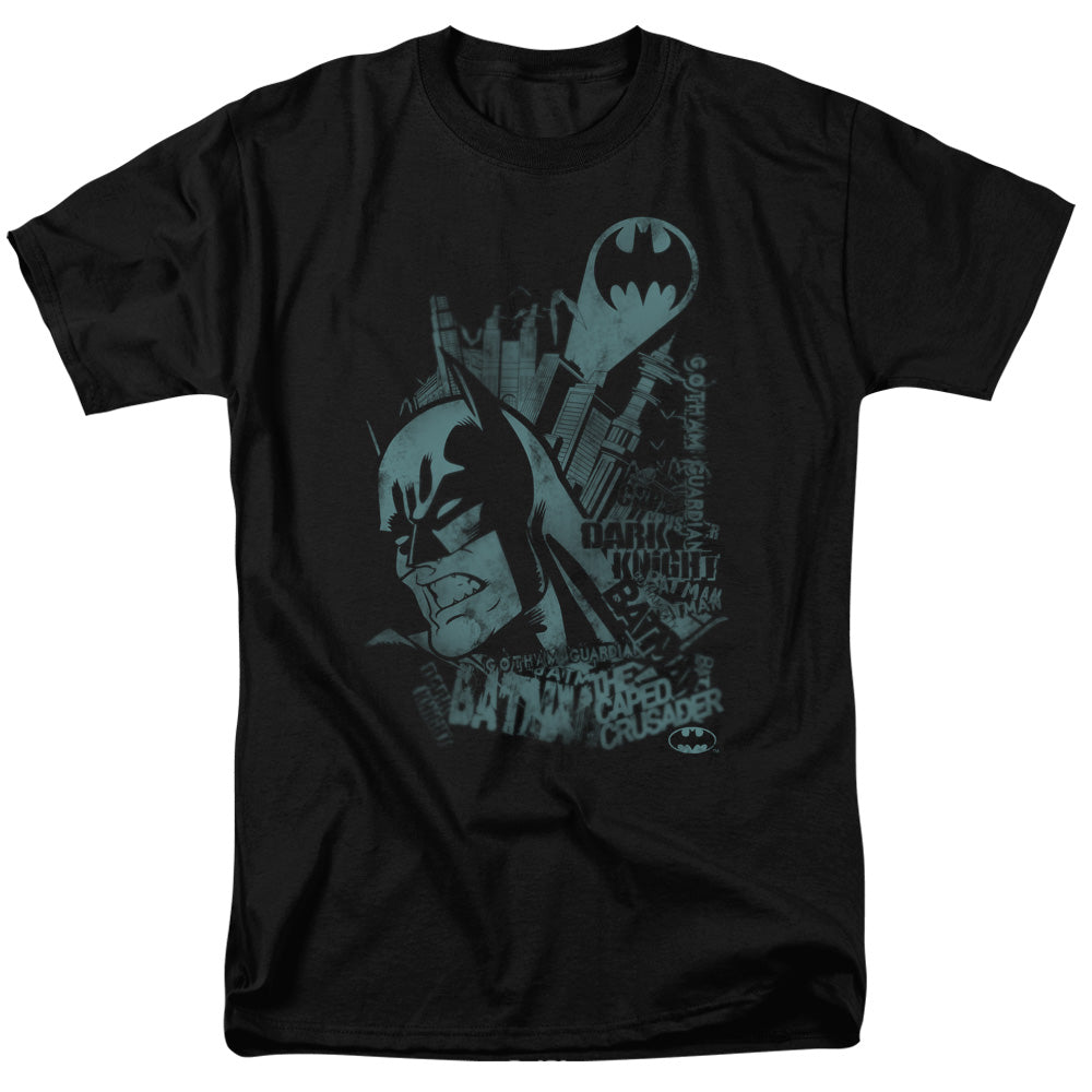 AN OFFCIALLY LICENSED BATMAN GRITTED TEETH MEN'S REGULAR FIT T-SHIRT BLACK