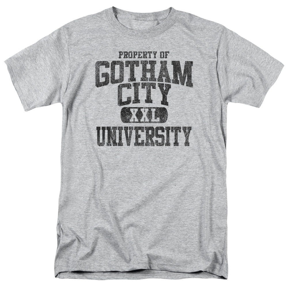 AN OFFCIALLY LICENSED BATMAN PROPERTY OF GCU MEN'S REGULAR FIT T-SHIRT ATHLETIC HEATHER