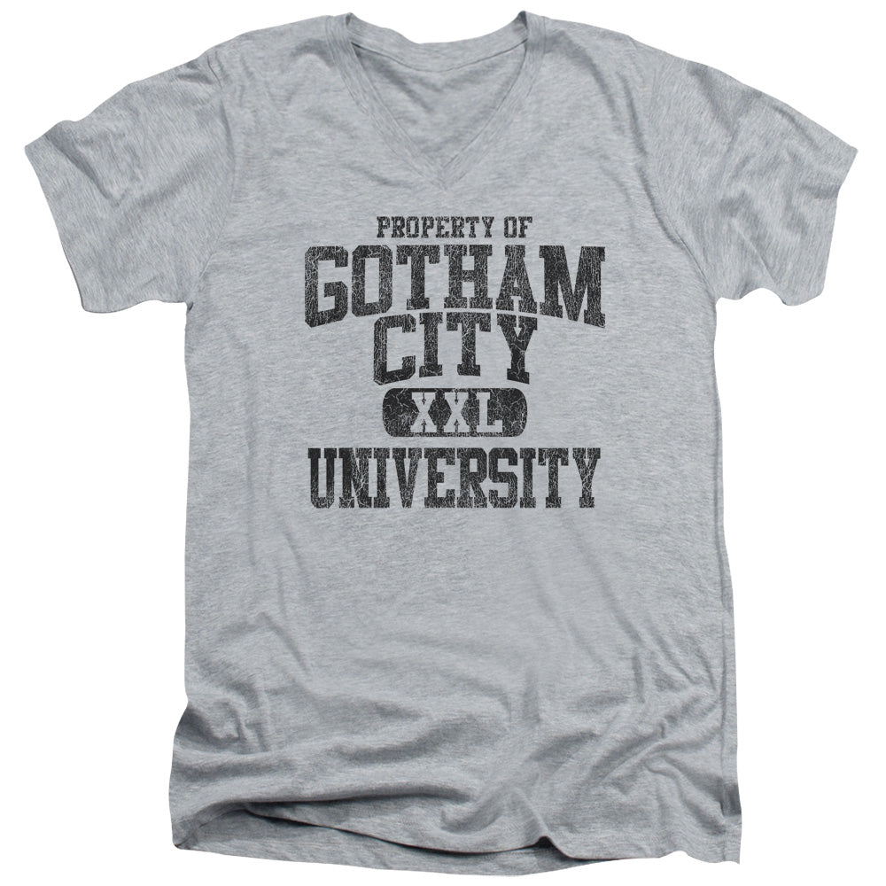 AN OFFCIALLY LICENSED BATMAN PROPERTY OF GCU MEN'S V-NECK T-SHIRT ATHLETIC HEATHER