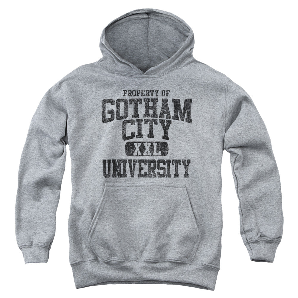 AN OFFCIALLY LICENSED BATMAN PROPERTY OF GCU YOUTH HOODIE ATHLETIC HEATHER