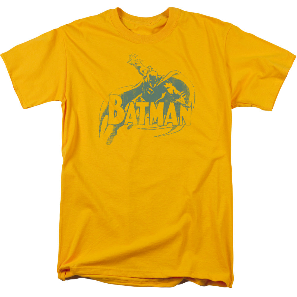 AN OFFCIALLY LICENSED BATMAN HERES BATMAN MEN'S REGULAR FIT T-SHIRT GOLD