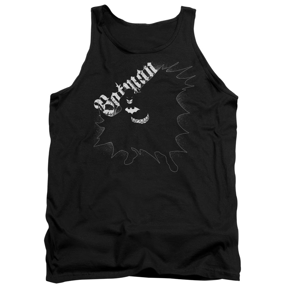 AN OFFCIALLY LICENSED BATMAN DARKNESS ADULT UNISEX TANK TOP BLACK