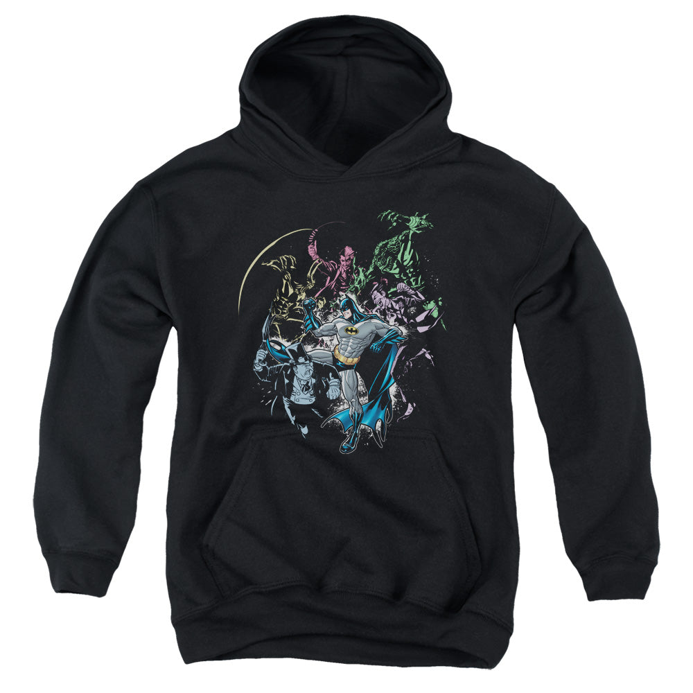 AN OFFCIALLY LICENSED BATMAN SURROUNDED YOUTH HOODIE BLACK