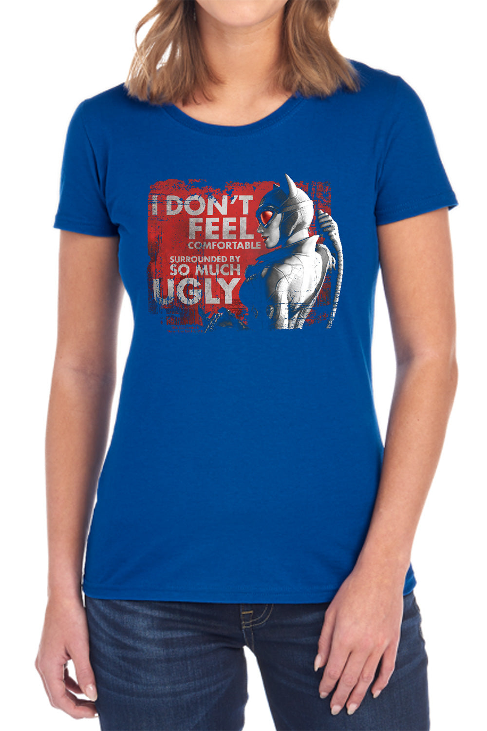 AN OFFCIALLY LICENSED ARKHAM CITY SO MUCH UGLY WOMEN'S REGULAR FIT T-SHIRT BLACK