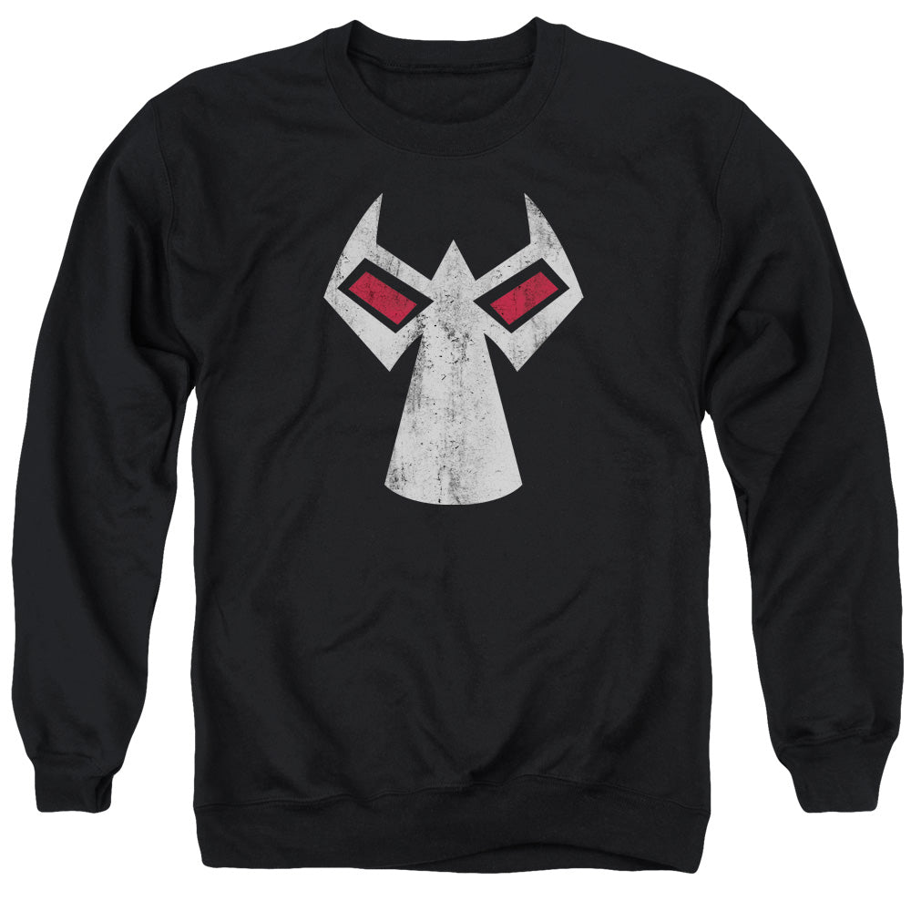 AN OFFCIALLY LICENSED BATMAN BANE MASK ADULT UNISEX CREWNECK SWEATSHIRT BLACK