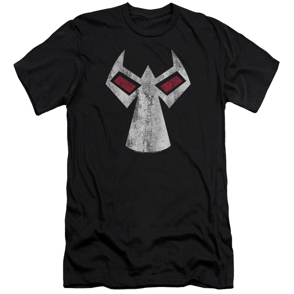 AN OFFCIALLY LICENSED BATMAN BANE MASK MEN'S PREMIUM SLIM FIT T-SHIRT BLACK