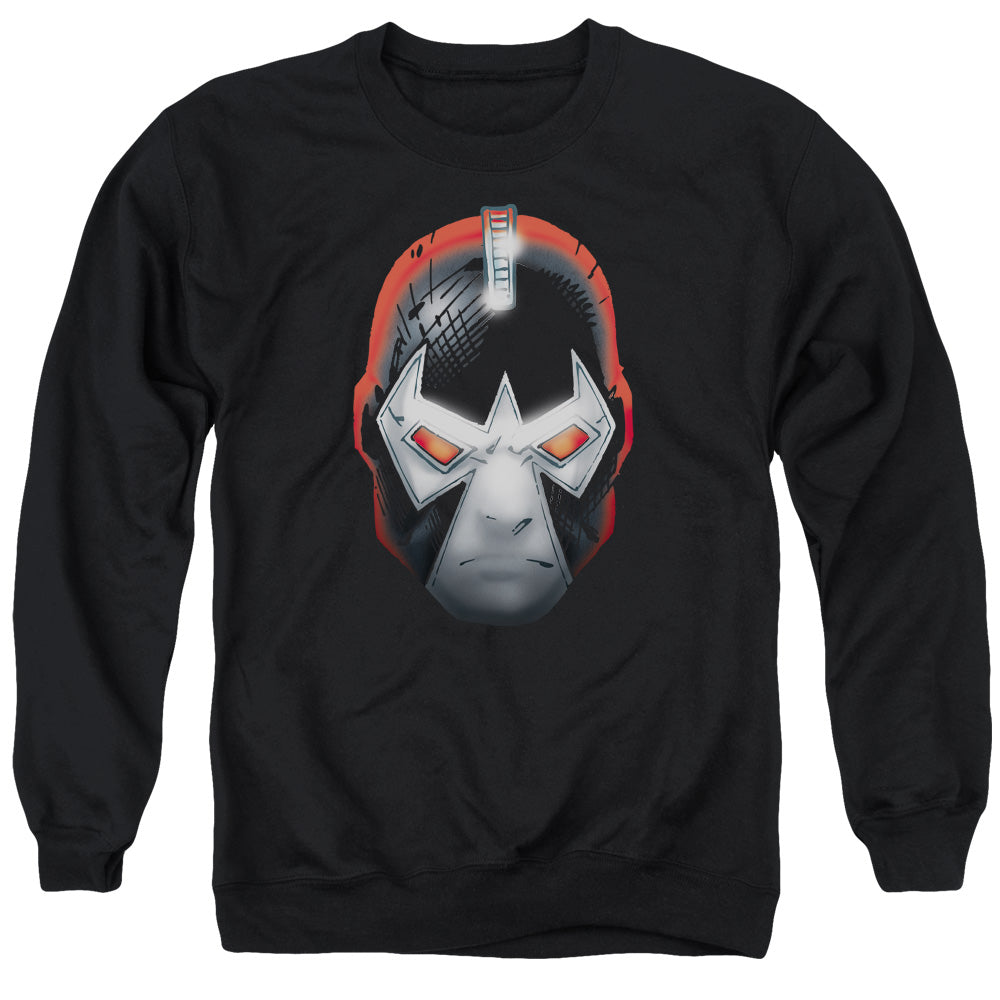 AN OFFCIALLY LICENSED BATMAN BANE HEAD ADULT UNISEX CREWNECK SWEATSHIRT BLACK