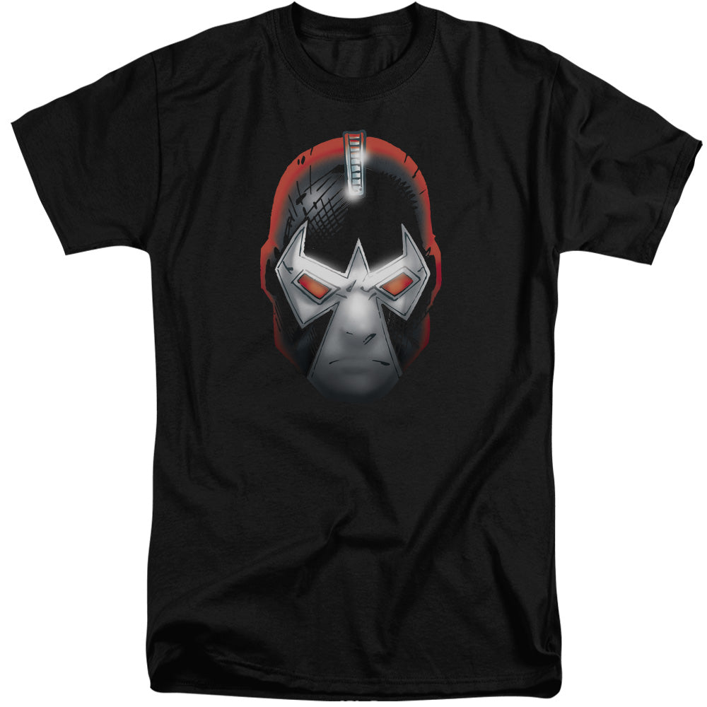 AN OFFCIALLY LICENSED BATMAN BANE HEAD MEN'S TALL FIT T-SHIRT BLACK