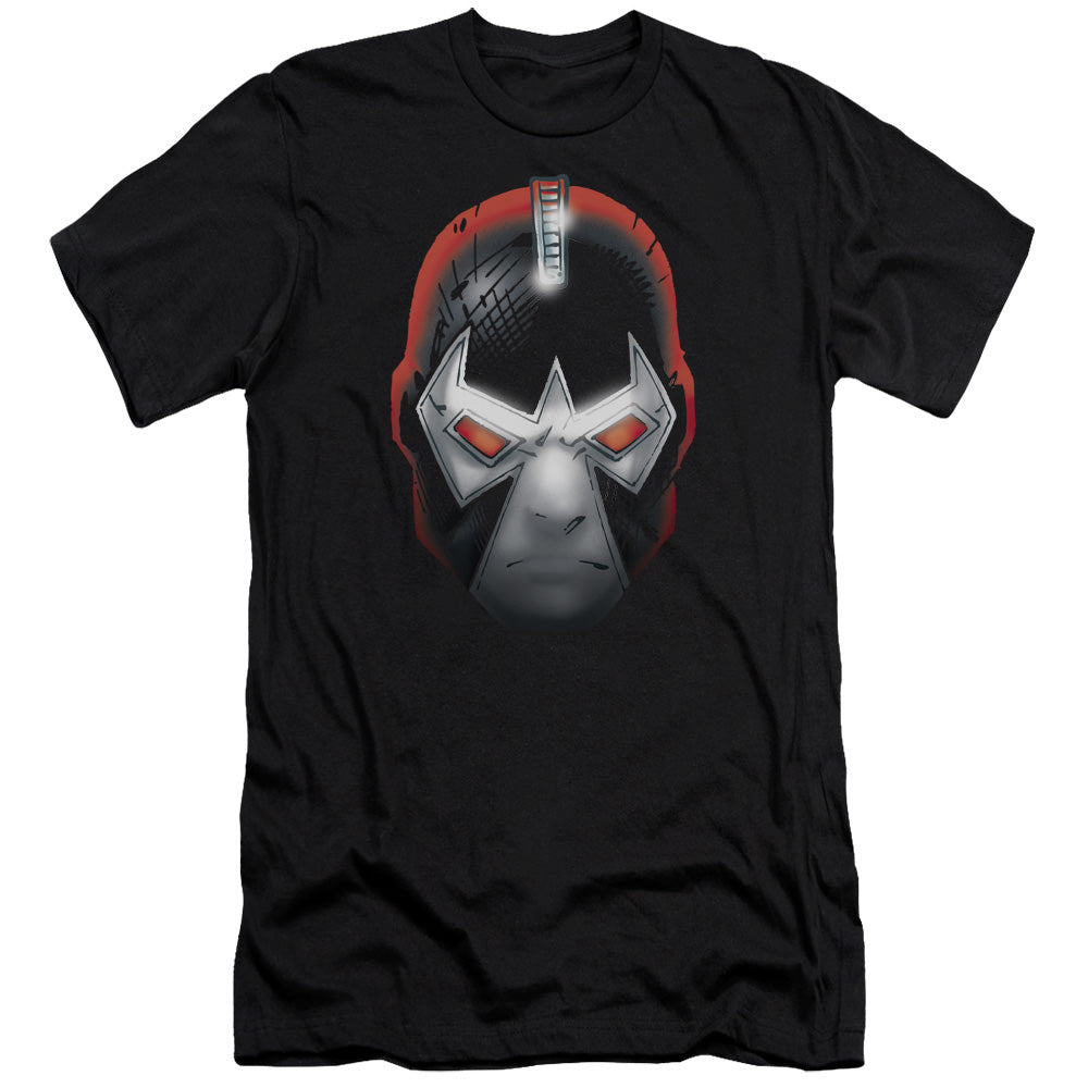 AN OFFCIALLY LICENSED BATMAN BANE HEAD MEN'S PREMIUM SLIM FIT T-SHIRT BLACK