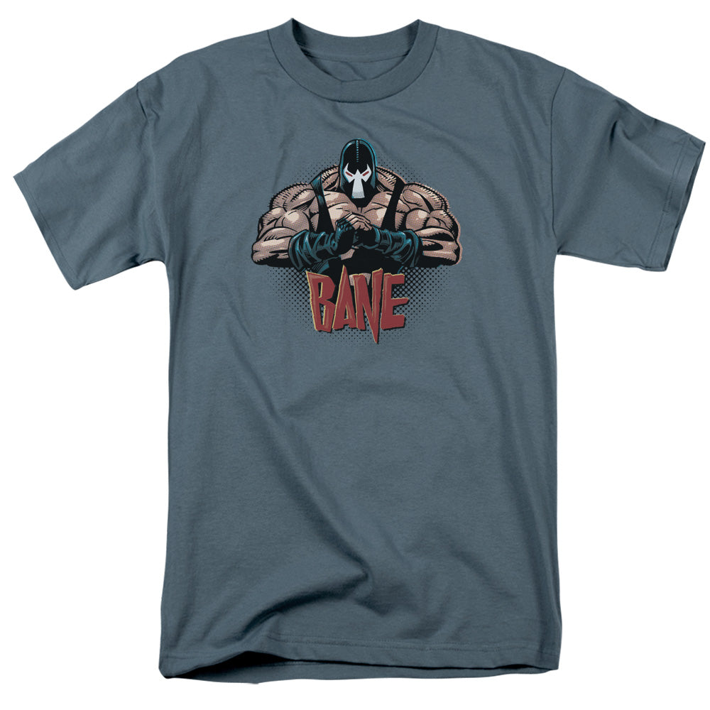 AN OFFCIALLY LICENSED BATMAN BANE PUMP YOU UP MEN'S REGULAR FIT T-SHIRT SLATE