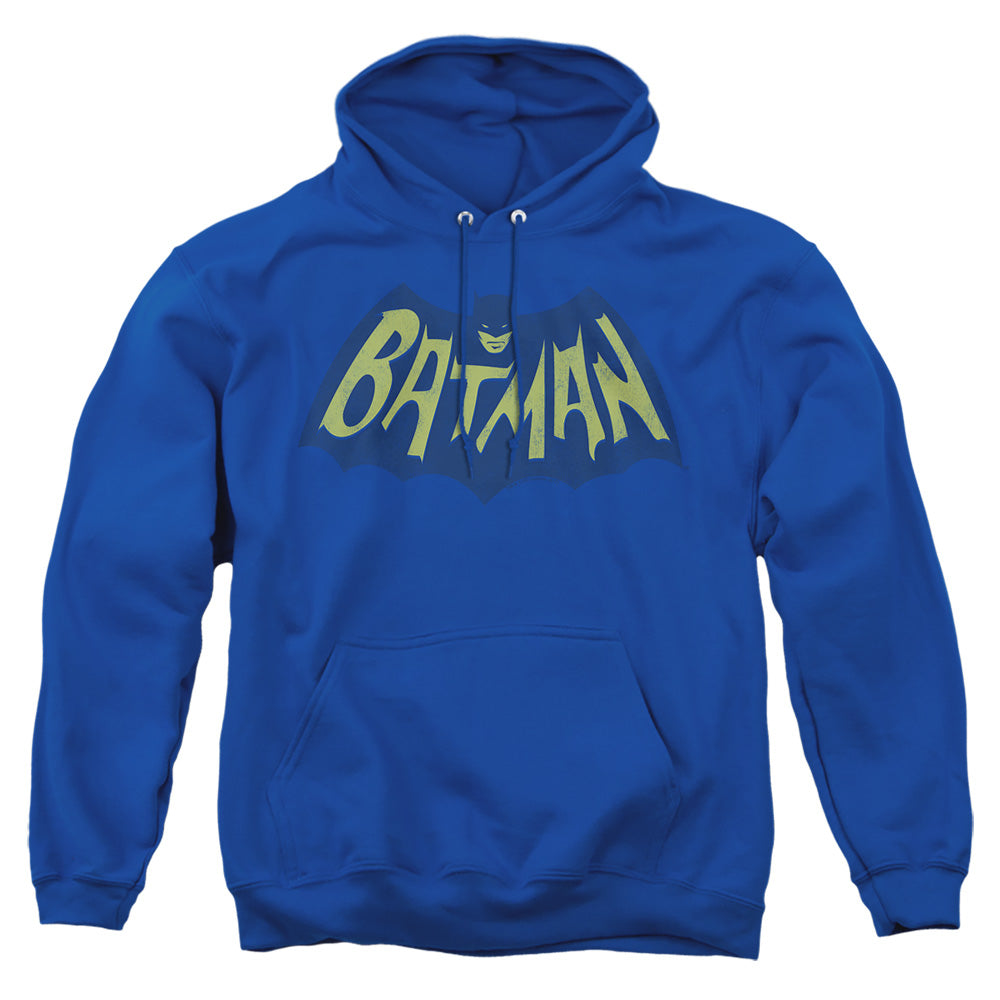 AN OFFCIALLY LICENSED BATMAN SHOW BAT LOGO ADULT UNISEX PULLOVER HOODIE ROYAL