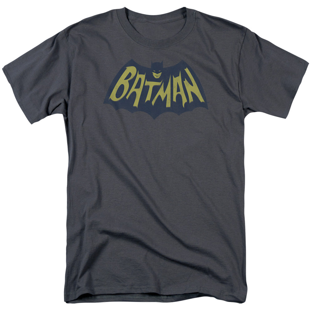 AN OFFCIALLY LICENSED BATMAN SHOW BAT LOGO MEN'S REGULAR FIT T-SHIRT CHARCOAL