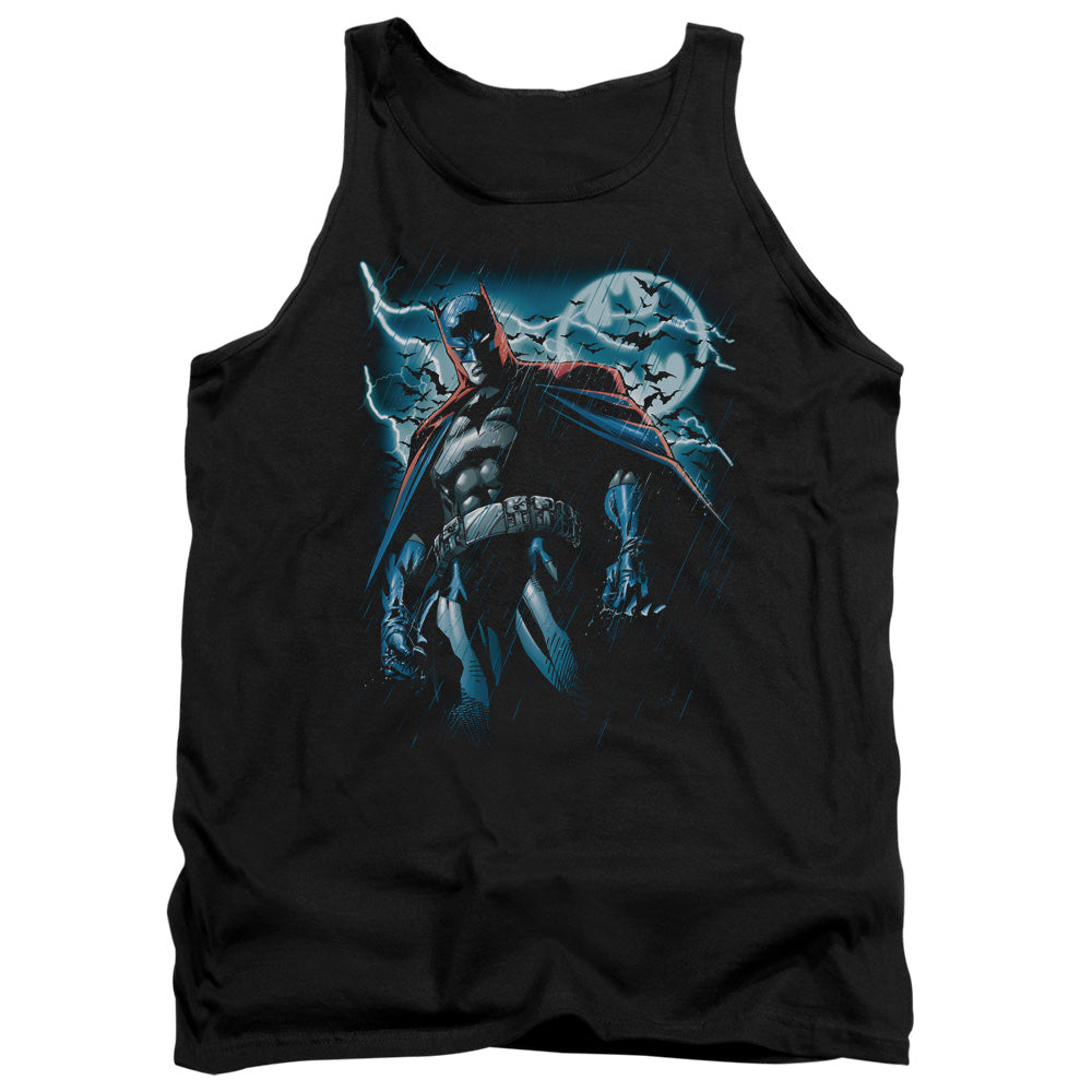 AN OFFCIALLY LICENSED BATMAN STORMY KNIGHT ADULT UNISEX TANK TOP BLACK