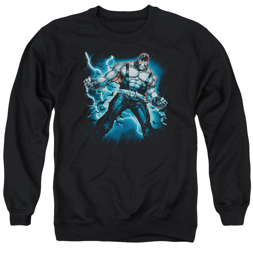 AN OFFCIALLY LICENSED BATMAN STORMY BANE ADULT UNISEX CREWNECK SWEATSHIRT BLACK