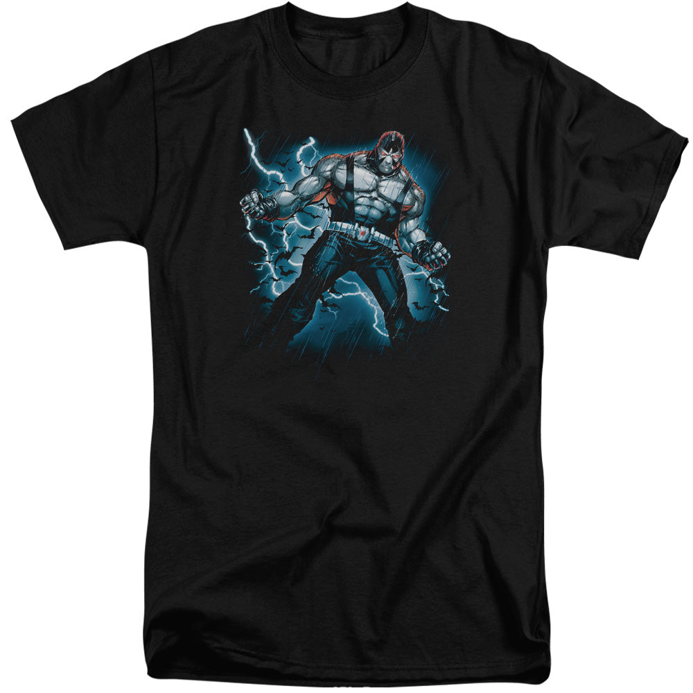AN OFFCIALLY LICENSED BATMAN STORMY BANE MEN'S TALL FIT T-SHIRT BLACK