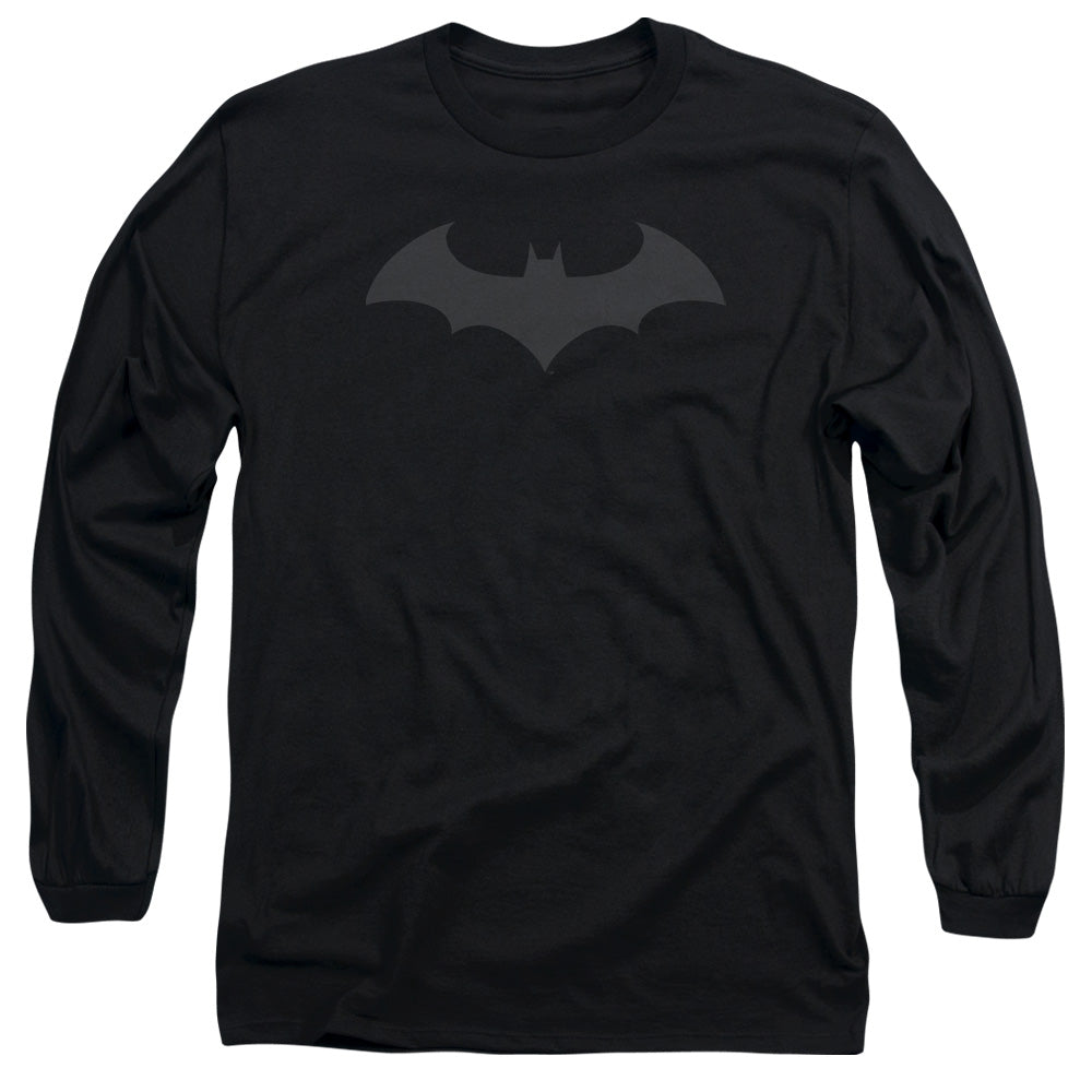 AN OFFCIALLY LICENSED BATMAN HUSH LOGO MEN'S LONG SLEEVE T-SHIRT BLACK