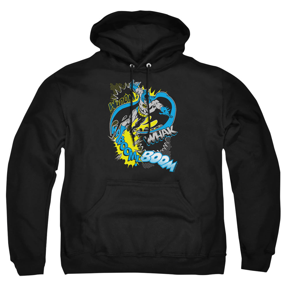 AN OFFCIALLY LICENSED BATMAN BAT EFFECTS ADULT UNISEX PULLOVER HOODIE BLACK