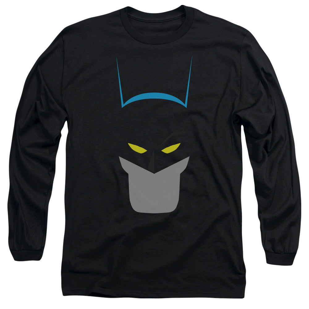 AN OFFCIALLY LICENSED BATMAN SIMPLIFIED MEN'S LONG SLEEVE T-SHIRT BLACK
