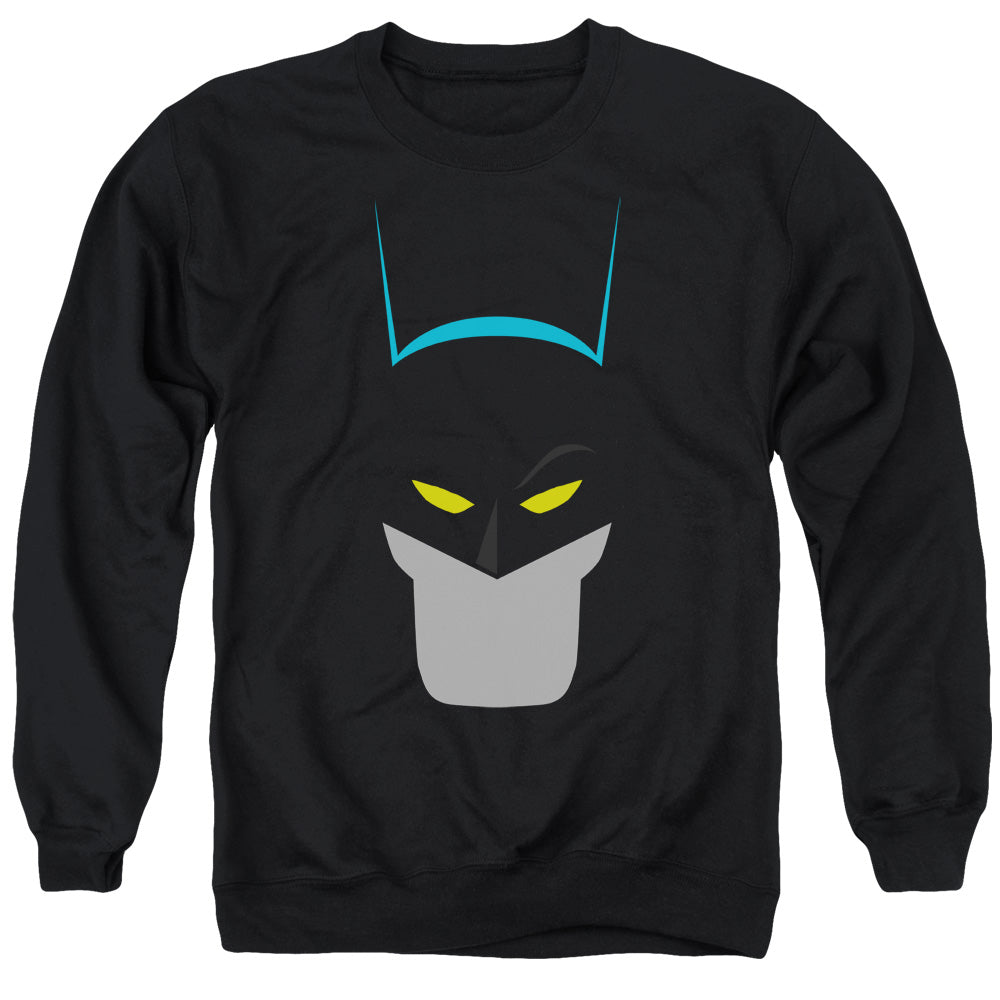 AN OFFCIALLY LICENSED BATMAN SIMPLIFIED ADULT UNISEX CREWNECK SWEATSHIRT BLACK