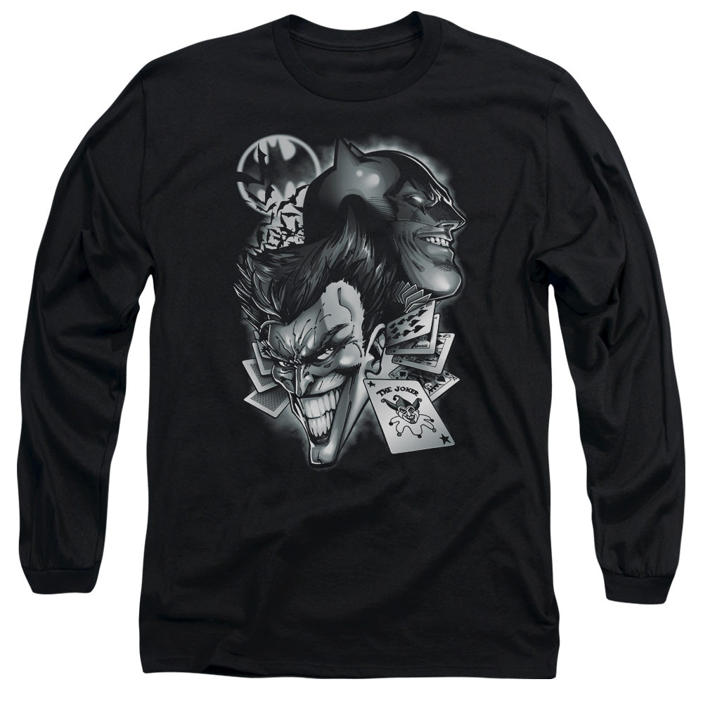 AN OFFCIALLY LICENSED BATMAN ARCHENEMIES MEN'S LONG SLEEVE T-SHIRT BLACK