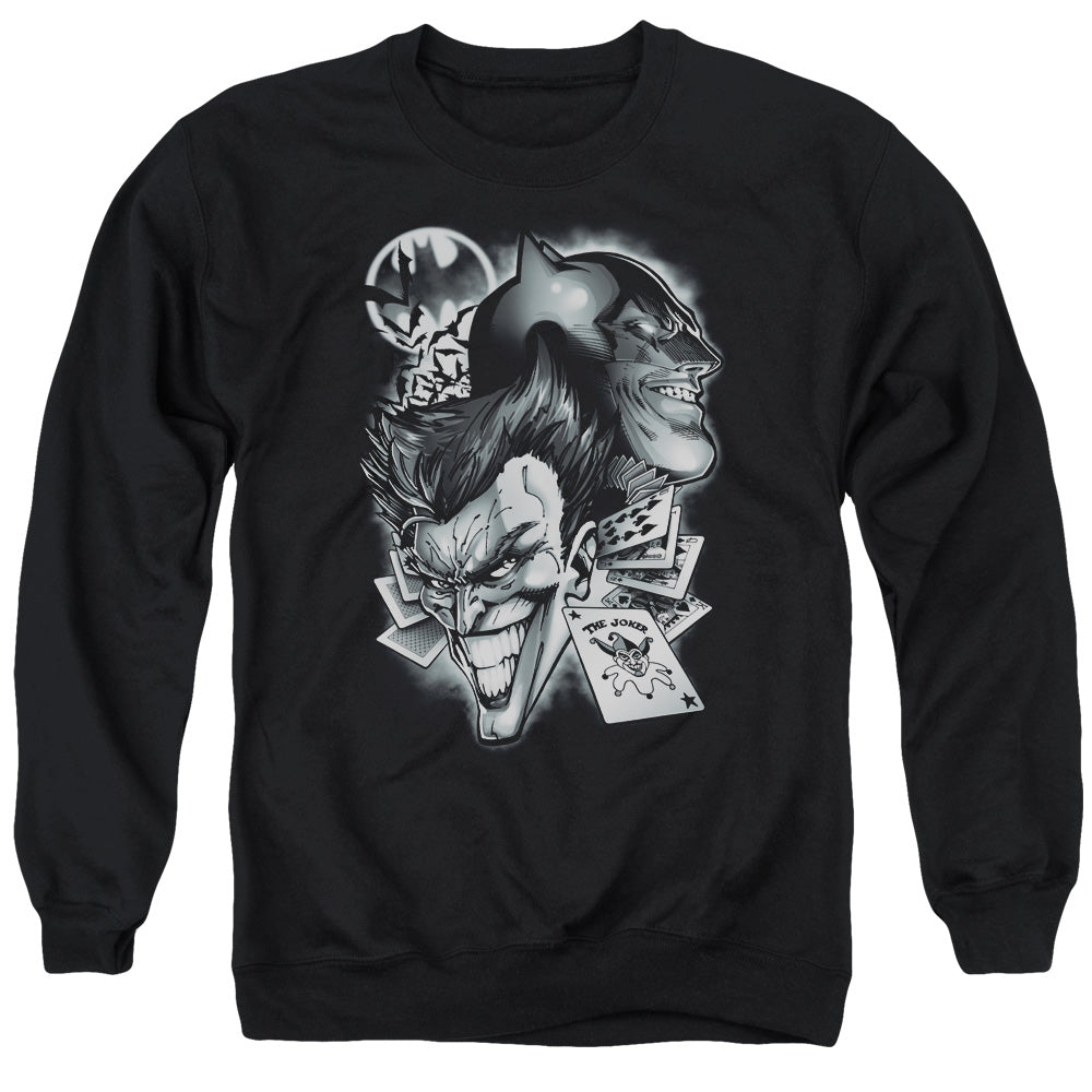 AN OFFCIALLY LICENSED BATMAN ARCHENEMIES ADULT UNISEX CREWNECK SWEATSHIRT BLACK