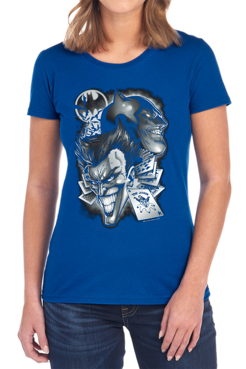 AN OFFCIALLY LICENSED BATMAN ARCHENEMIES WOMEN'S REGULAR FIT T-SHIRT BLACK