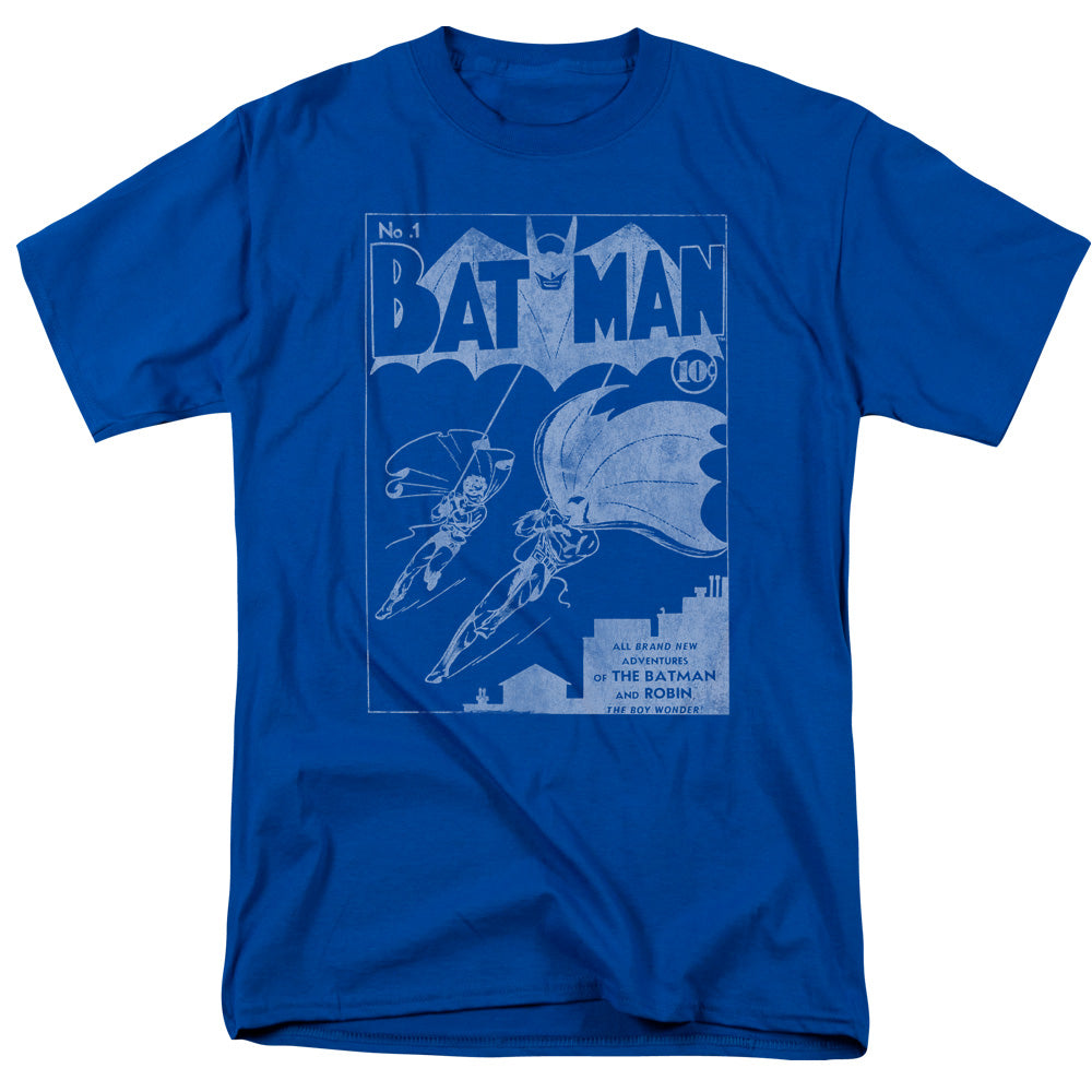 AN OFFCIALLY LICENSED BATMAN ISSUE 1 COVER MEN'S REGULAR FIT T-SHIRT ROYAL