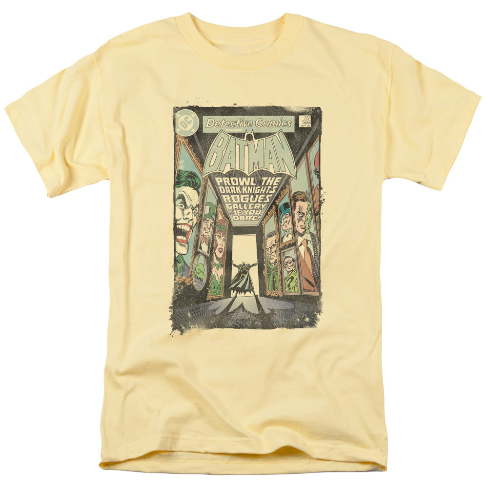 AN OFFCIALLY LICENSED BATMAN ROGUES GALLERY COVER MEN'S REGULAR FIT T-SHIRT BANANA