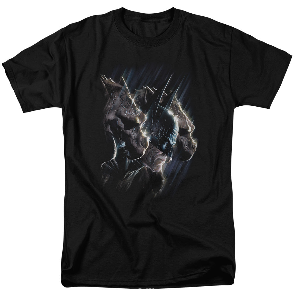 AN OFFCIALLY LICENSED BATMAN GARGOYLES MEN'S REGULAR FIT T-SHIRT BLACK