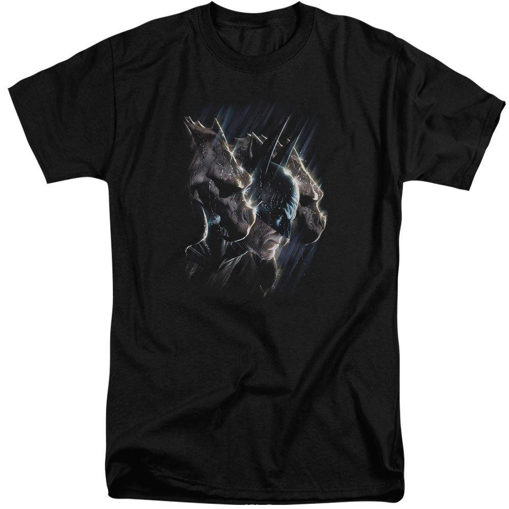 AN OFFCIALLY LICENSED BATMAN GARGOYLES MEN'S TALL FIT T-SHIRT BLACK