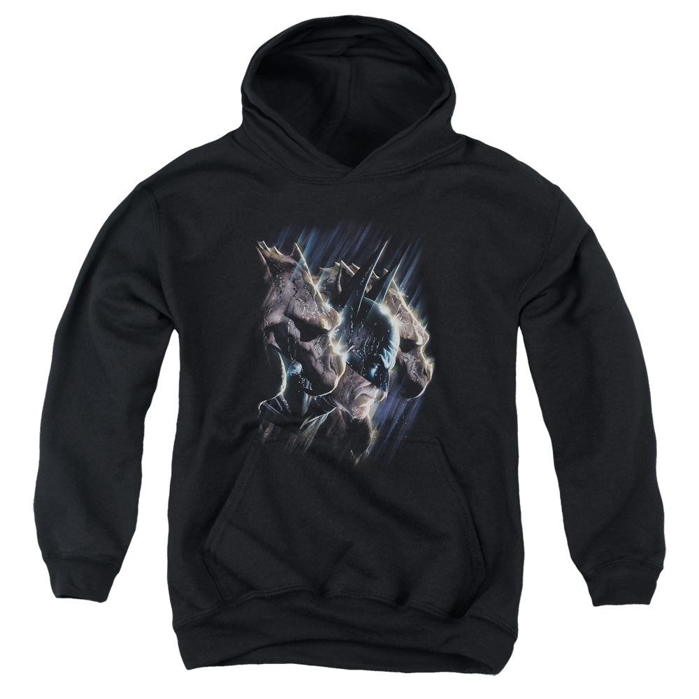 AN OFFCIALLY LICENSED BATMAN GARGOYLES YOUTH HOODIE BLACK