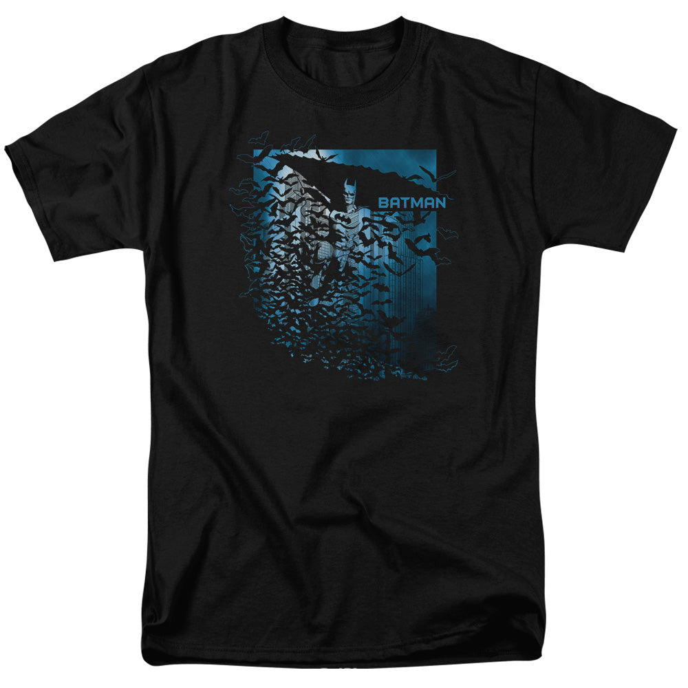 AN OFFCIALLY LICENSED BATMAN BAT AMONG BATS MEN'S REGULAR FIT T-SHIRT BLACK