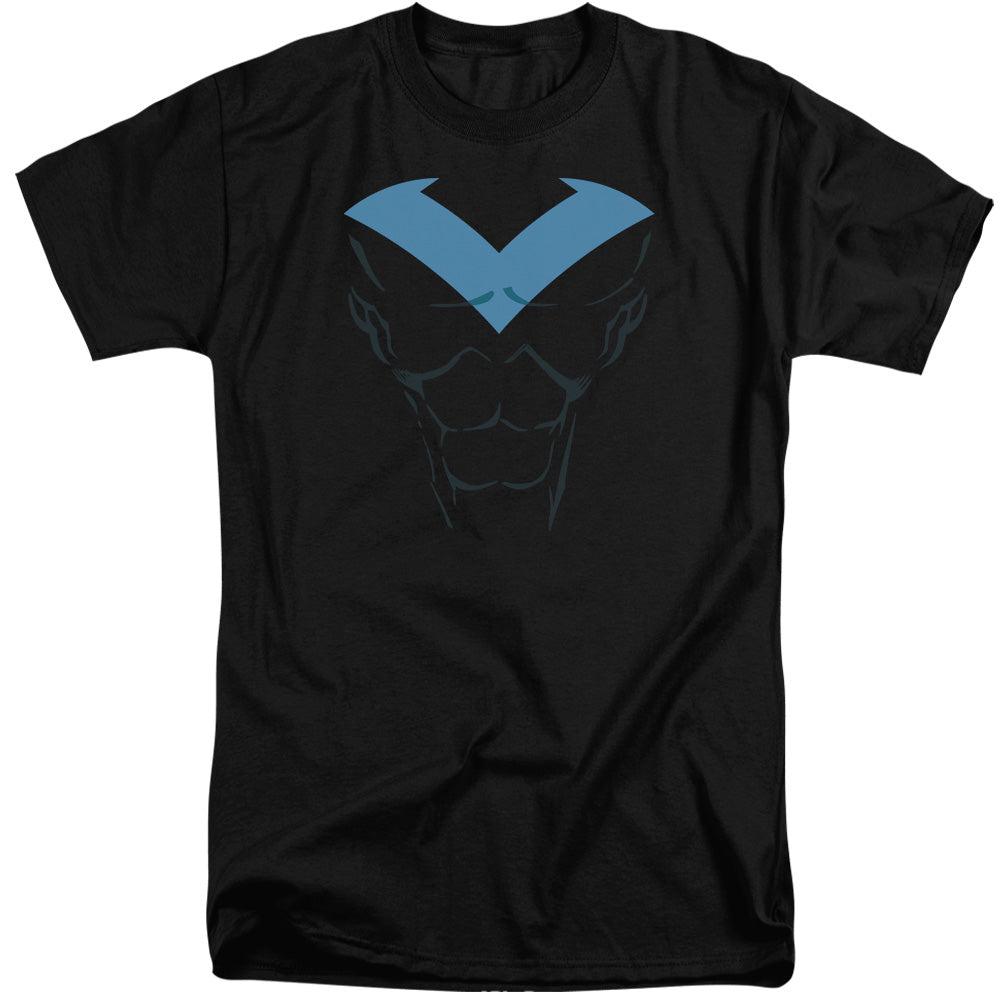 AN OFFCIALLY LICENSED BATMAN NIGHTWING UNIFORM MEN'S TALL FIT T-SHIRT BLACK