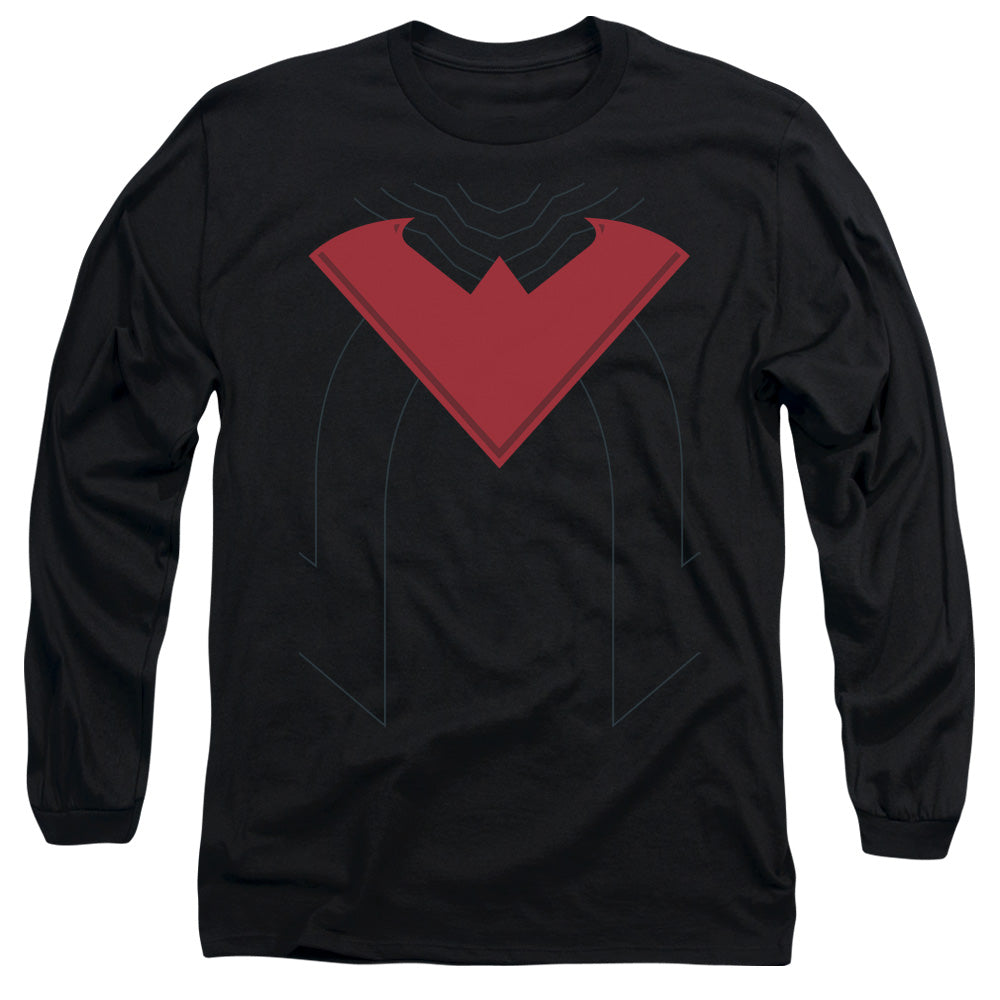 AN OFFCIALLY LICENSED BATMAN NIGHTWING 52 MEN'S LONG SLEEVE T-SHIRT BLACK