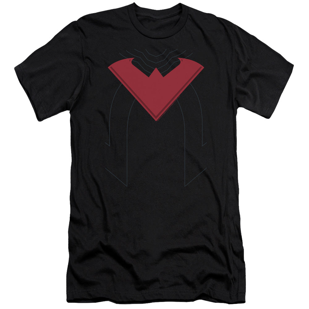 AN OFFCIALLY LICENSED BATMAN NIGHTWING 52 MEN'S PREMIUM SLIM FIT T-SHIRT BLACK