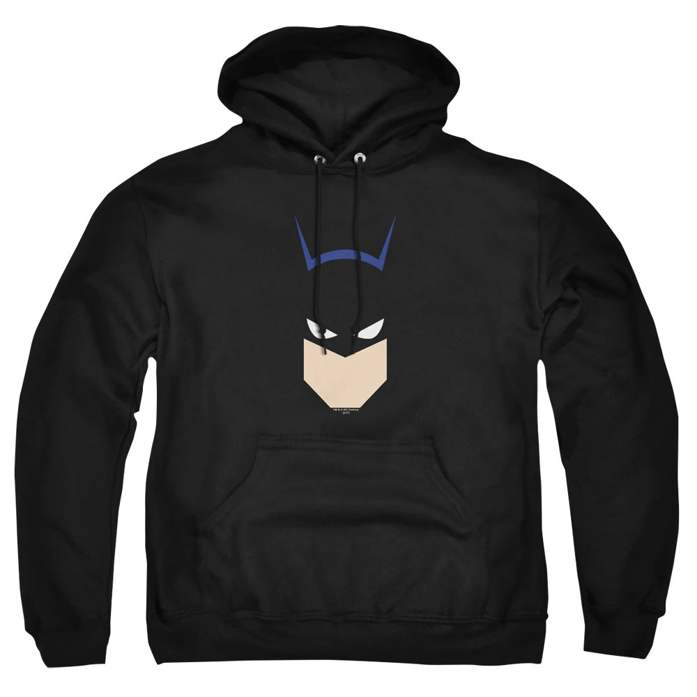 AN OFFCIALLY LICENSED BATMAN BAT HEAD ADULT UNISEX PULLOVER HOODIE BLACK