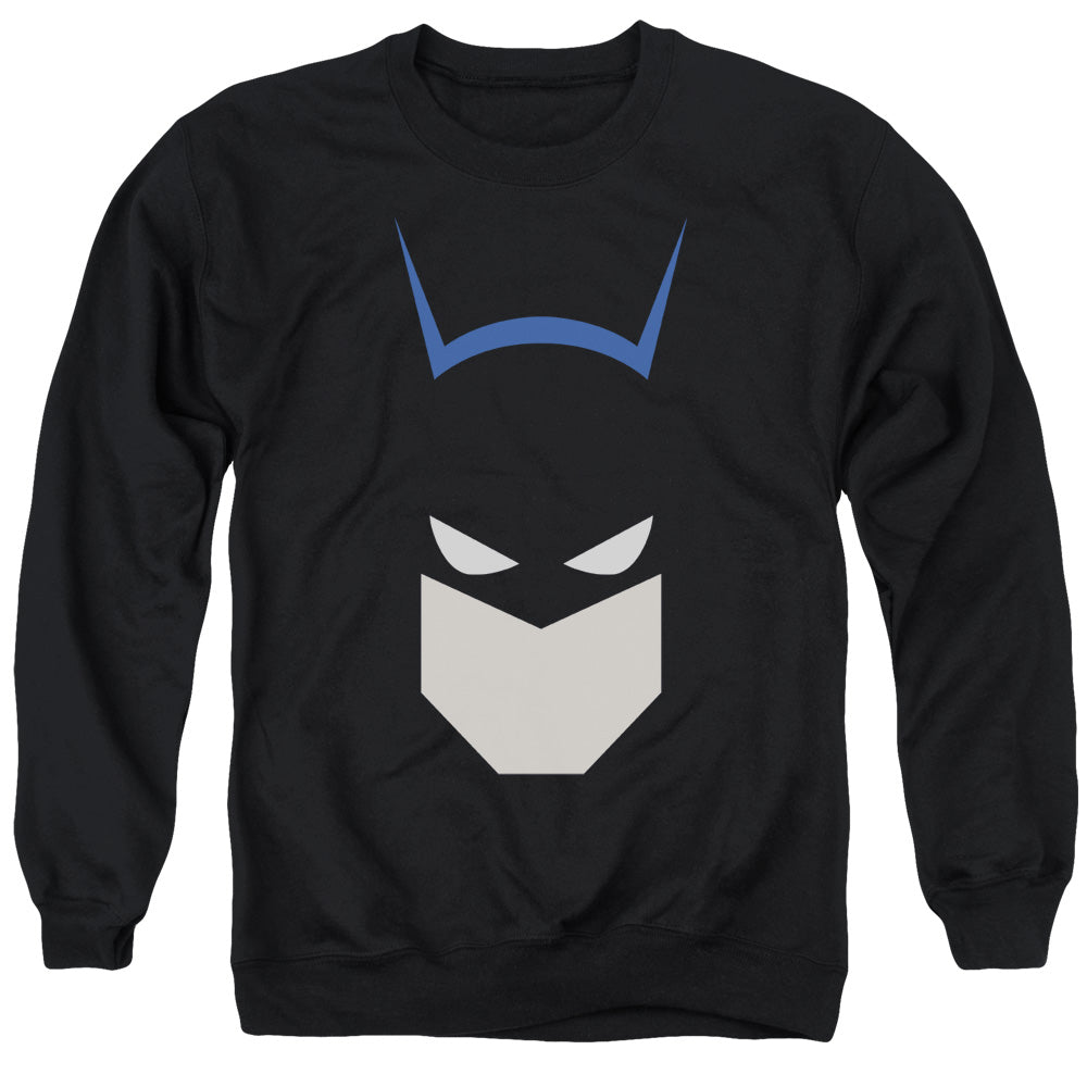 AN OFFCIALLY LICENSED BATMAN BAT HEAD ADULT UNISEX CREWNECK SWEATSHIRT BLACK
