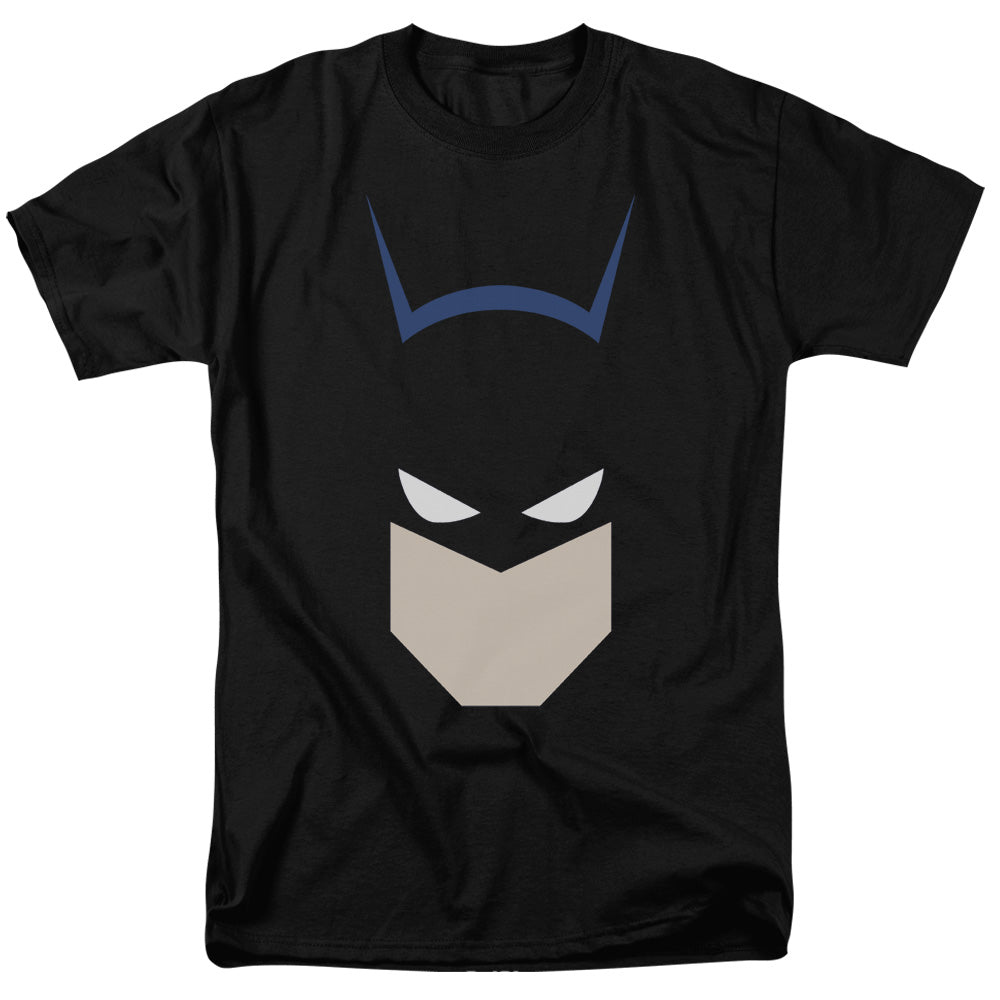 AN OFFCIALLY LICENSED BATMAN BAT HEAD MEN'S REGULAR FIT T-SHIRT BLACK