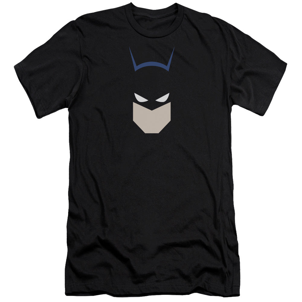 AN OFFCIALLY LICENSED BATMAN BAT HEAD MEN'S PREMIUM SLIM FIT T-SHIRT BLACK